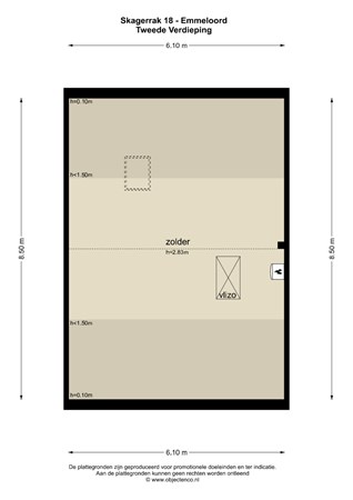 Floorplan - Skagerrak 18, 8303 VB Emmeloord